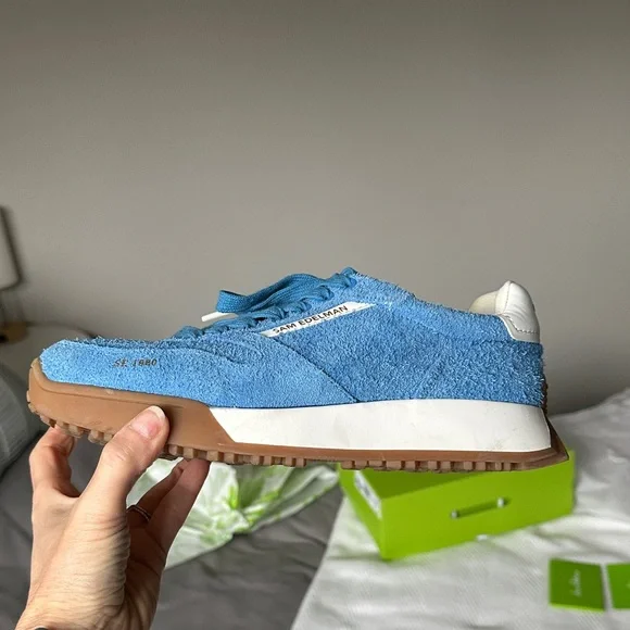 Sam Edelman Layla Blue Suede Sneakers size 8M - Picture 10 of 13